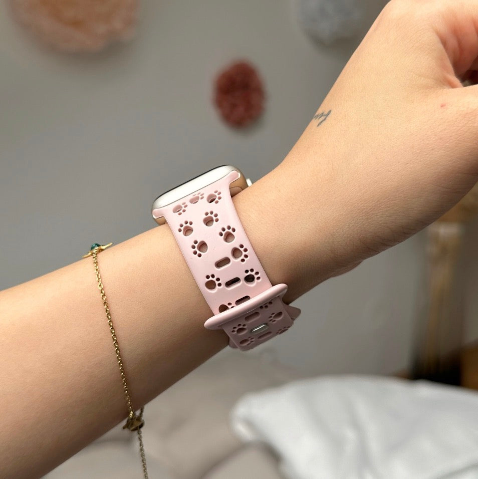 Apple Watch Silikonband "Pfoten"