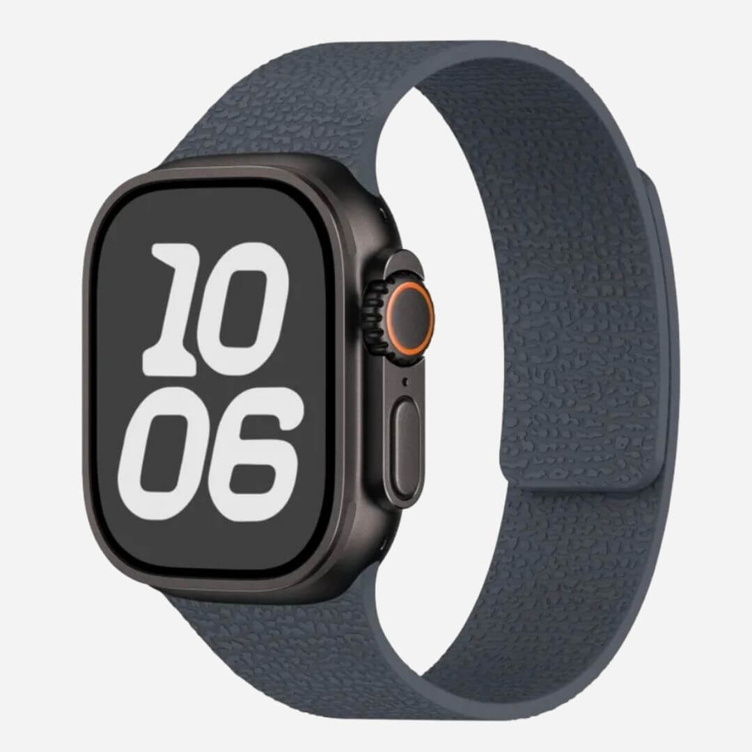 01 Apple Watch Silikonarmband Matis Anthrazit, freisteller