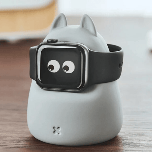 01 Apple Watch Ladestation Buh Grau, Freisteller