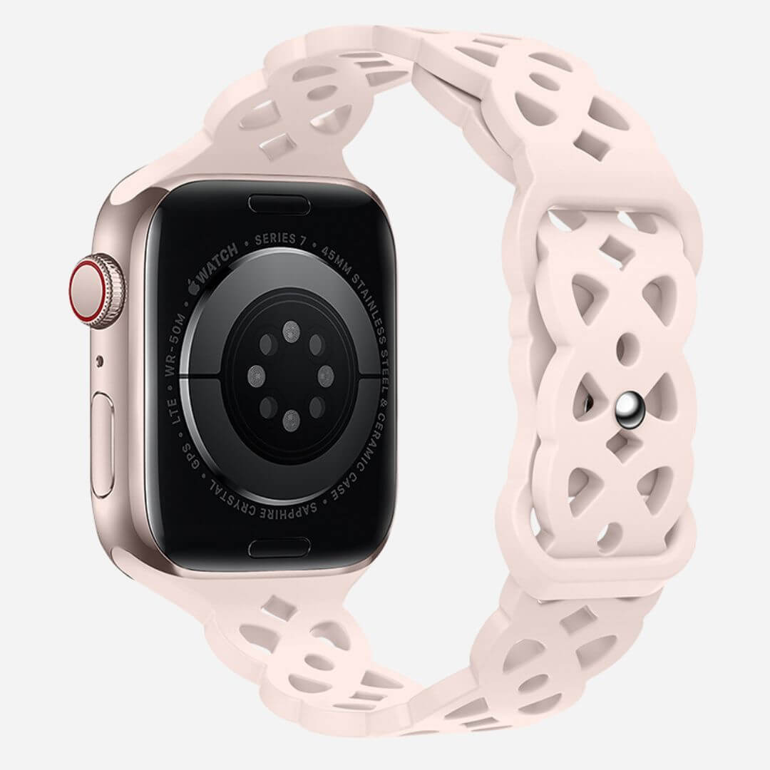 01 Apple Watch Silikonarmband Celine Rose, Freisteller