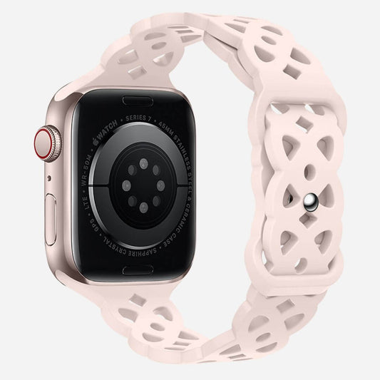01 Apple Watch Silikonarmband Celine Rose, Freisteller