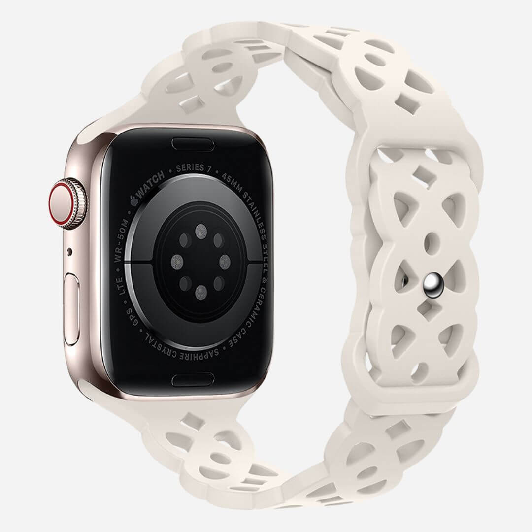 01 Apple Watch Silikonarmband Celine Stone, Freisteller