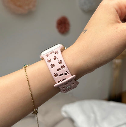 Apple Watch Silikonband "Pfoten"