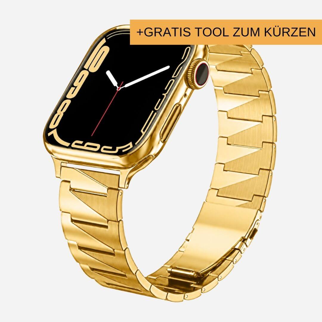 01 Apple Watch Metallarmband Esmee Gold, Freisteller