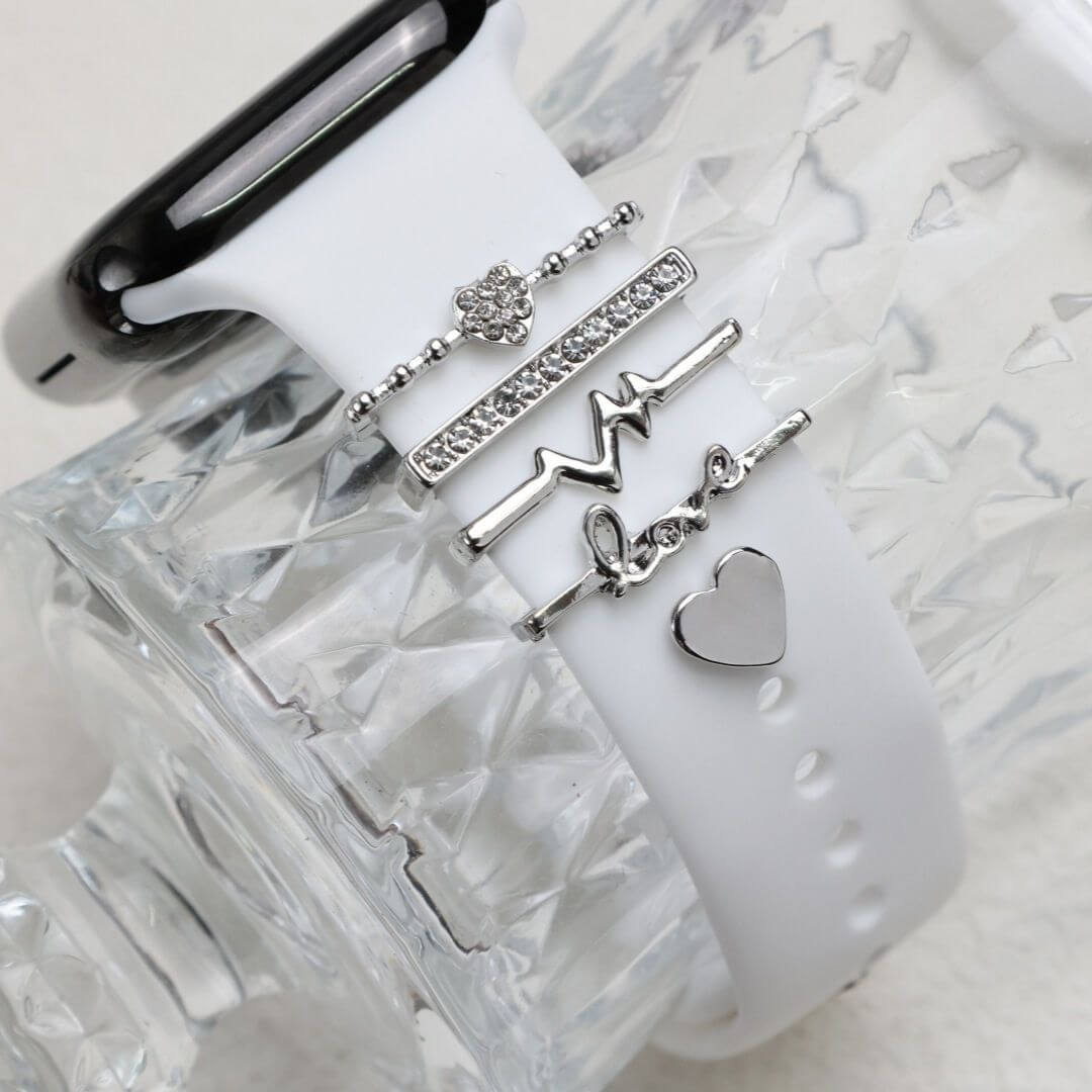 04 Apple Watch Ringe Eva Silber, Produkt Bild
