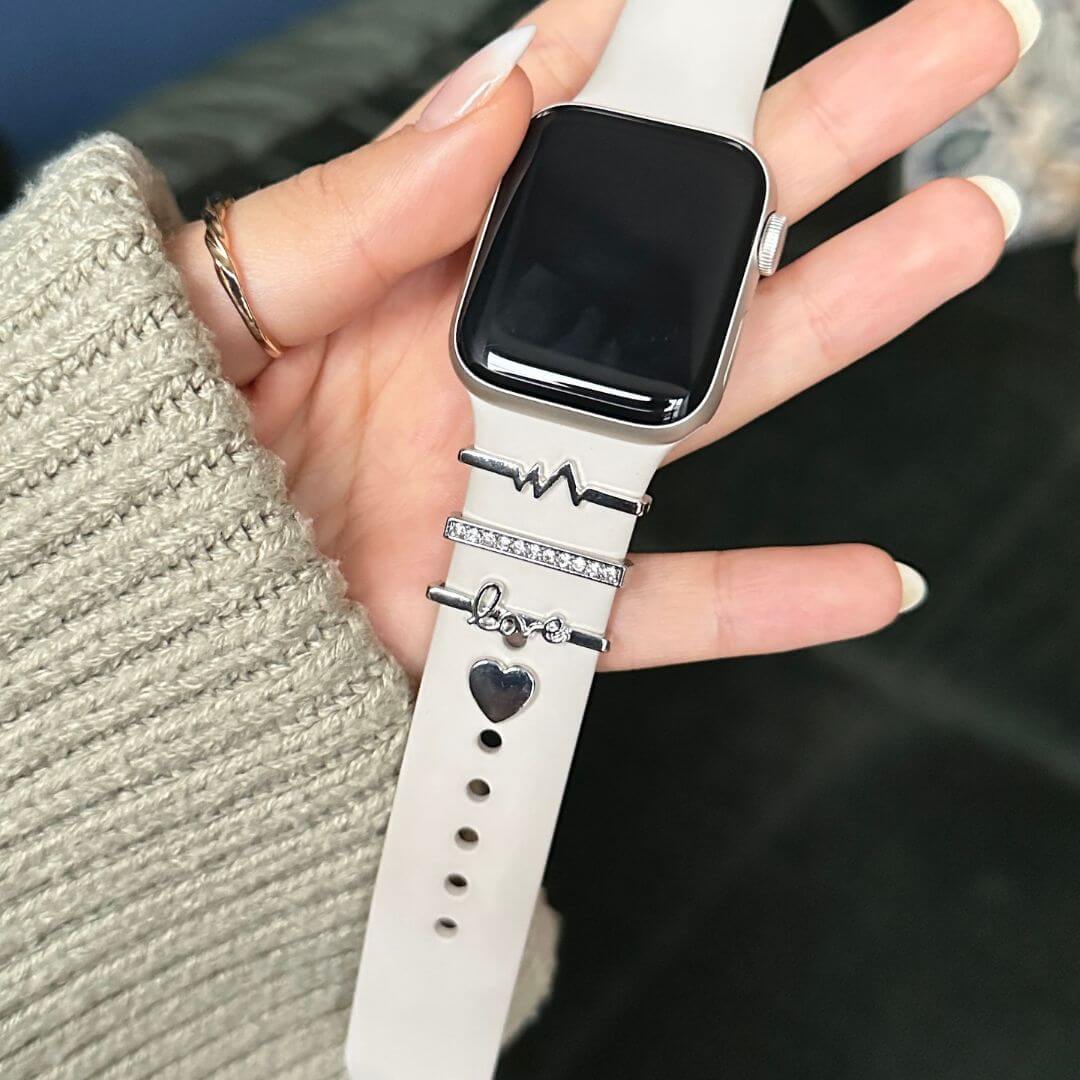 05 Apple Watch Ringe Eva Silber, Tragebild