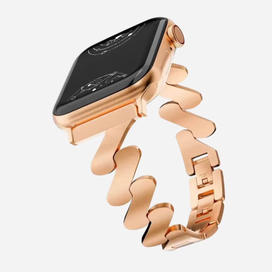 01 Apple Watch Metallarmband Fleur Rose Gold, Freisteller