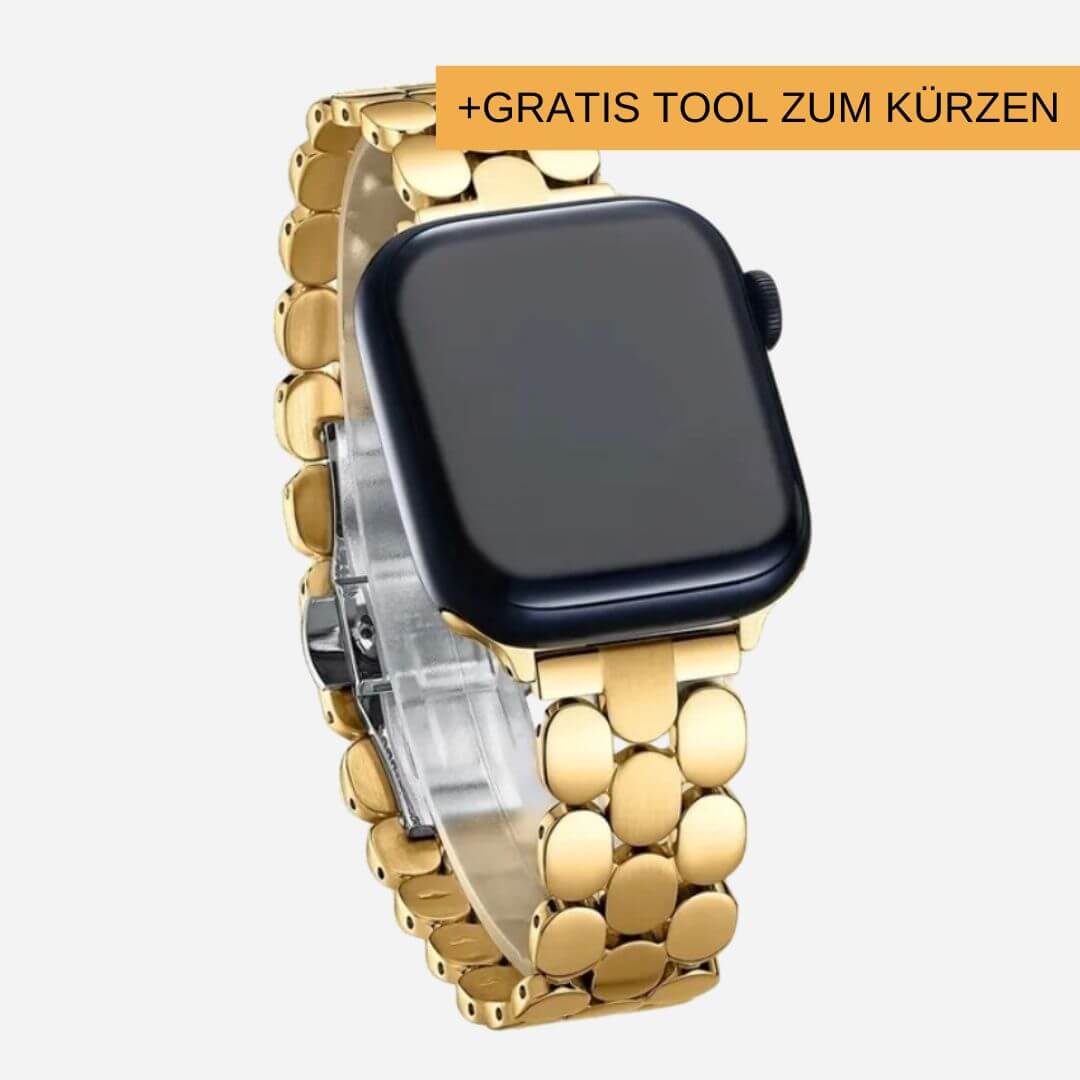 01 Apple Watch Metallarmband Julie Gold, Freisteller