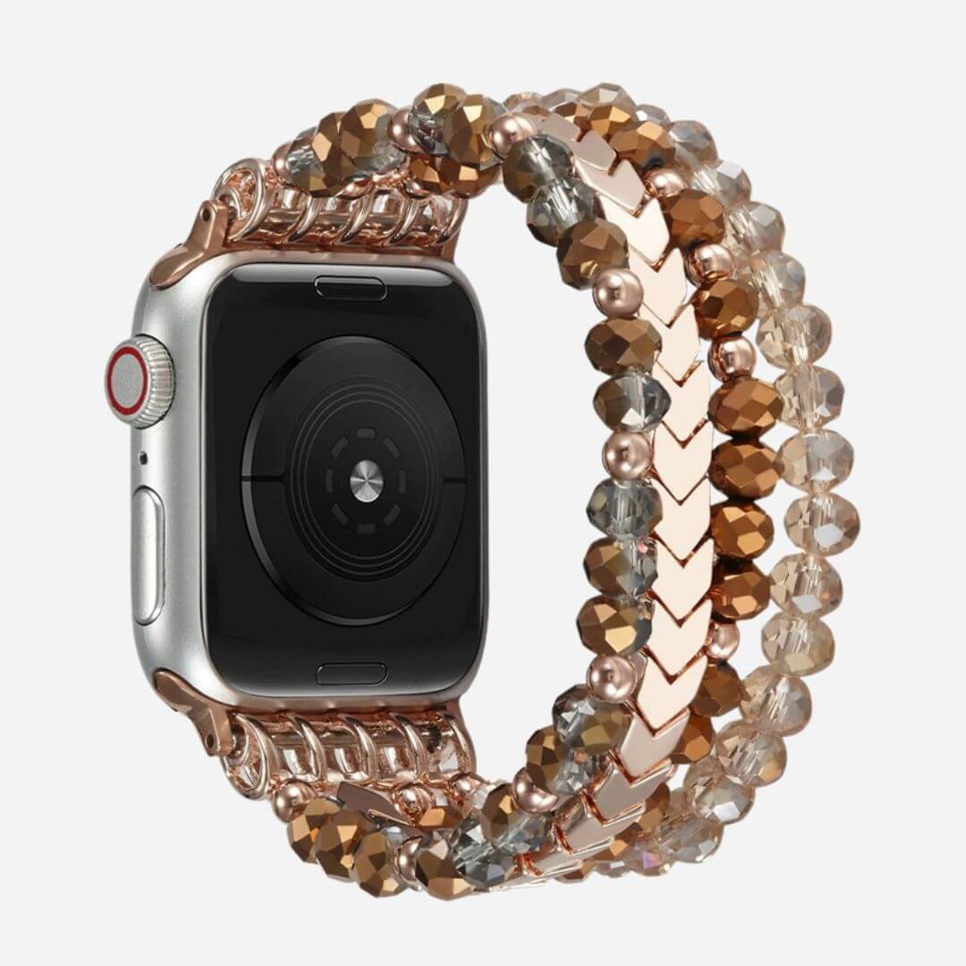 01 Apple Watch Metallarmband Juliette Braun, Freisteller