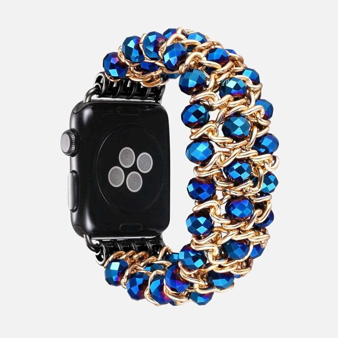 01 Apple Watch Metallarmband Leni Blau, Freisteller