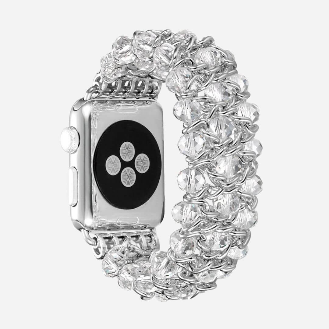 01 Apple Watch Metallarmband Leni Silber, Freisteller