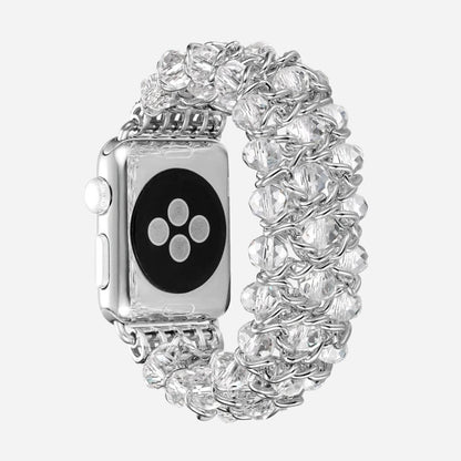01 Apple Watch Metallarmband Leni Silber, Freisteller