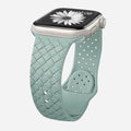 01 Apple Watch Silikonarmband Leon Minze Grün, Freisteller
