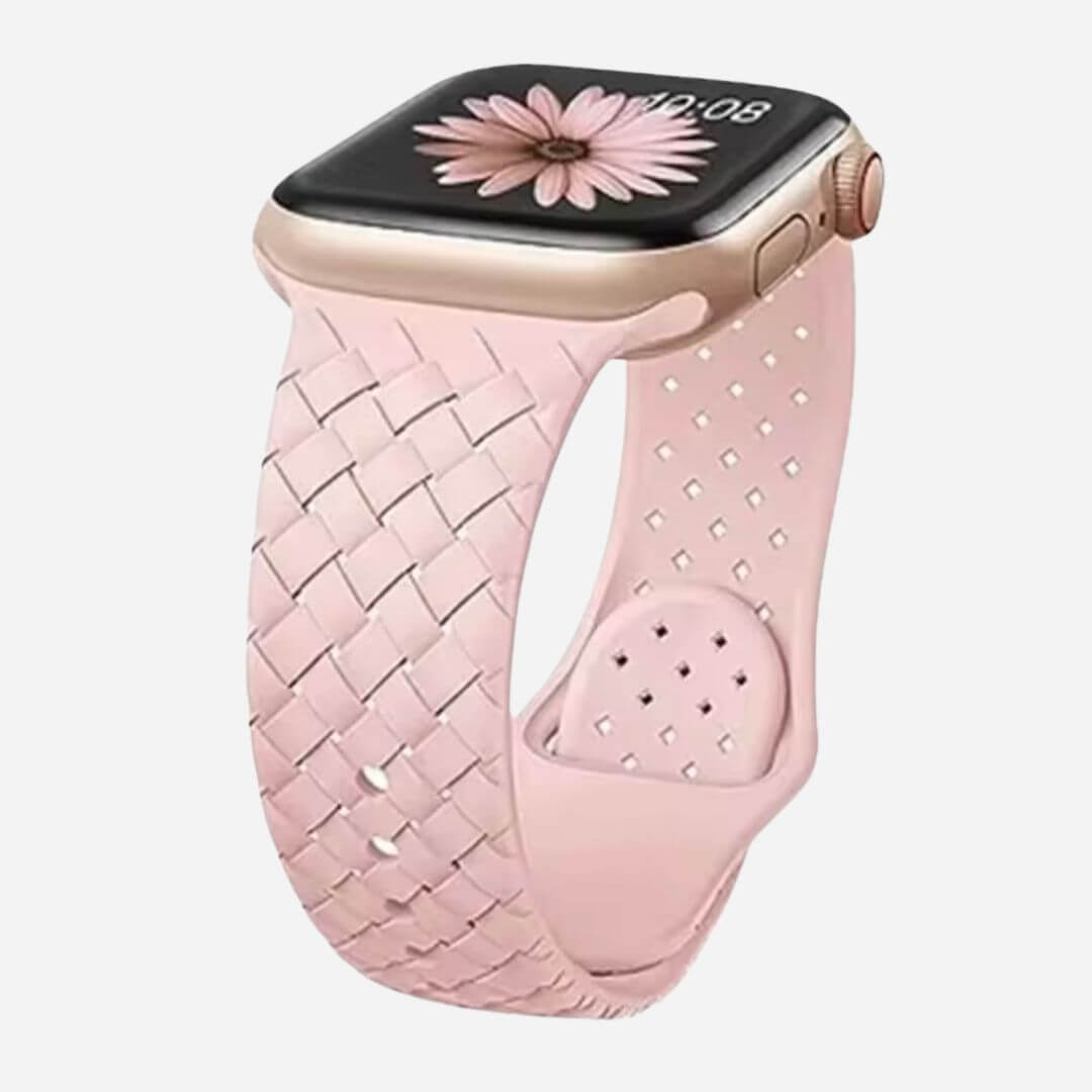 01 Apple Watch Silikonarmband Leon Rose, Freisteller