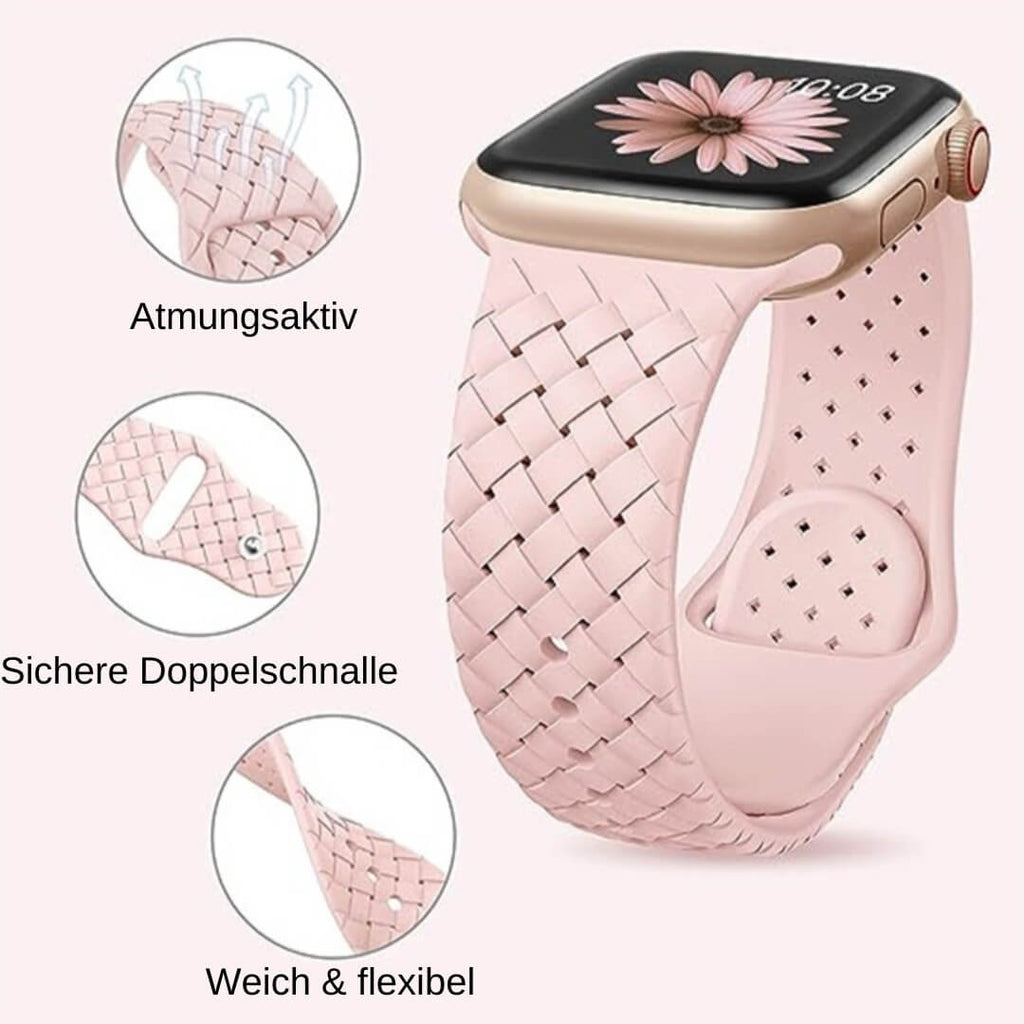 02 Apple Watch Silikonarmband Leon Rose, Produkt Details
