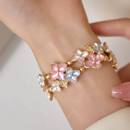 02 Apple Watch Metallarmband Medlen Rose, am Handgelenk